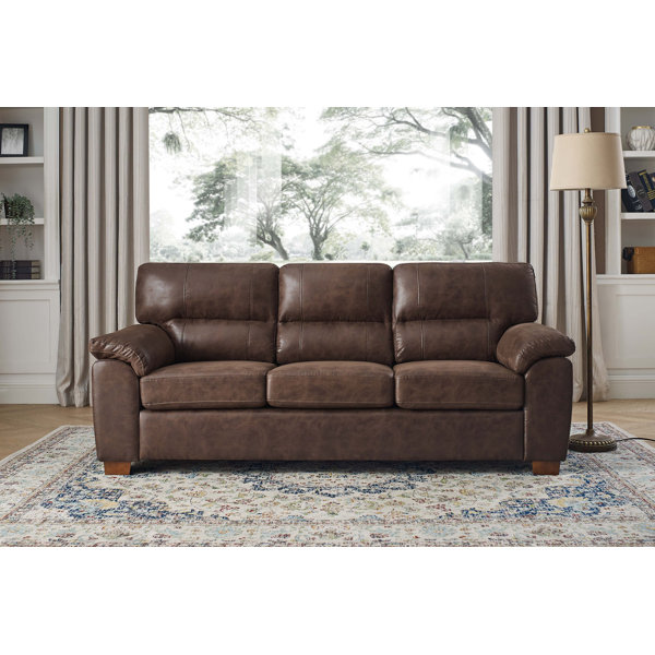 Light brown outlet suede couch